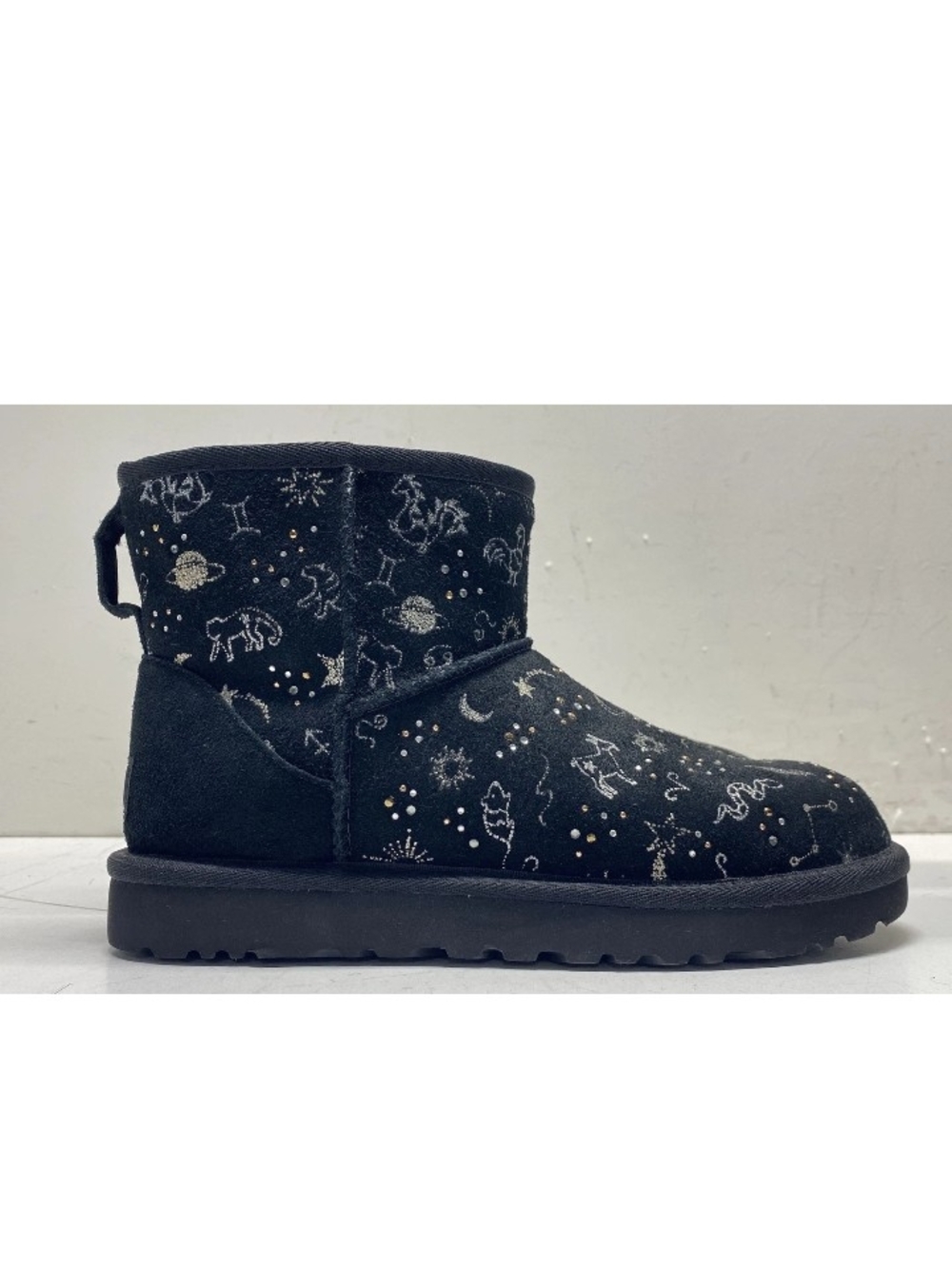 UGG Classic Mini Celestial Zodiac Boots Black Size 7 Women's
